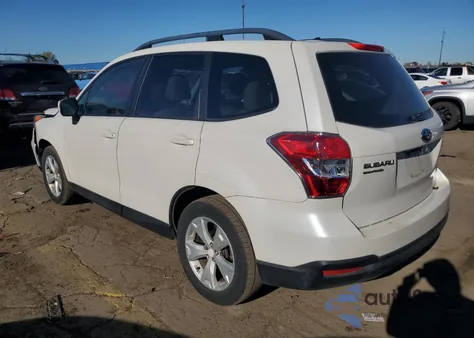 2015 Subaru Forester 2.5I Premium из США, поврежденный, VIN JF2SJADC4FH827401